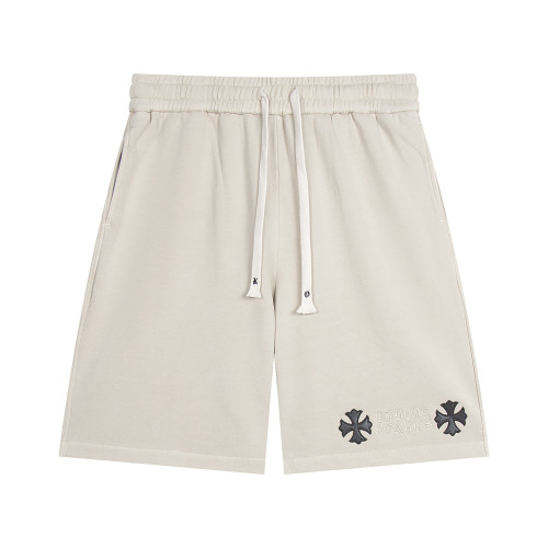 Chrome Hearts New Unisex Embroidered Cross Sanskrit Casual Shorts