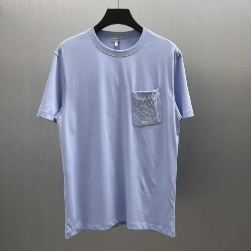 Loewe Classic Embroidered Logo Pocket Short Sleeve Unisex Loose Casual T-shirt