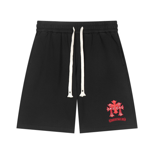 Chrome Hearts New Unisex Embroidered Cross Sanskrit Casual Shorts