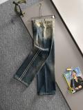 Louis Vuitton New Fashion Loose Wide Leg Jeans Unisex Washed Straight Pants