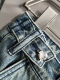 Dior New Fashion Loose Wide Leg Jeans Unisex Washed Straight Pants