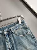 Dior New Fashion Loose Wide Leg Jeans Unisex Washed Straight Pants