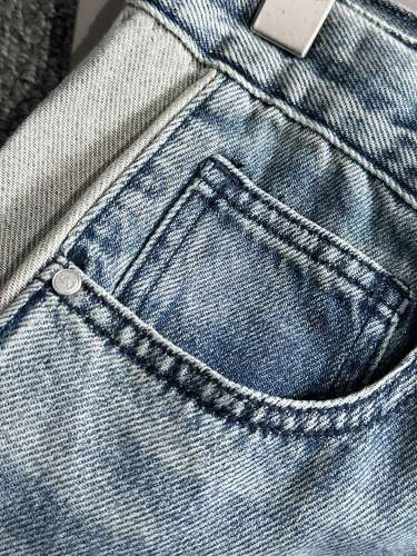 Prada New Trendy Loose Wide Leg Jeans Straight Pants