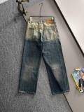 Louis Vuitton New Fashion Loose Wide Leg Jeans Unisex Washed Straight Pants