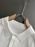 Louis Vuitton Fashion Chessboard Round Neck Knitted Short Sleeve