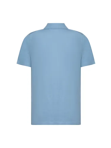 Dior New Couple Classic Embroidered Logo Collar Knitted Short Sleeve