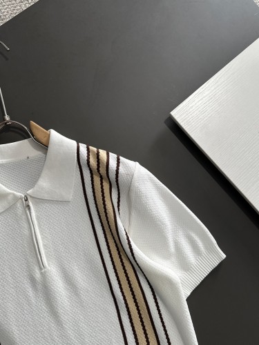 Burberry Spring/Summer New Men's Fashion Collar Knitted Short Sleeve