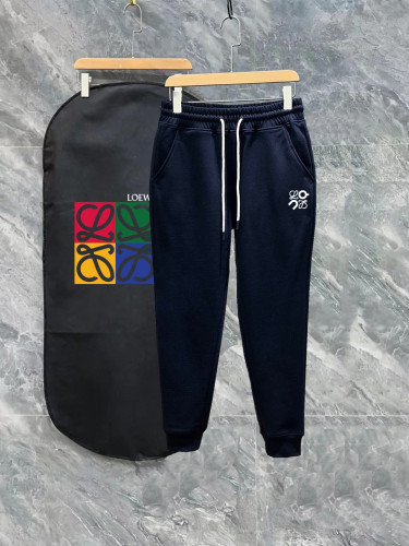 Loewe Classic Logo Printed Drawstring Pants Couple Casual Sports Pants