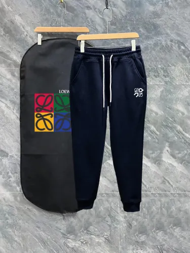 Loewe Classic Logo Printed Drawstring Pants Couple Casual Sports Pants