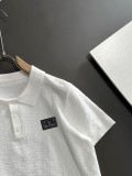 Louis Vuitton Fashion Chessboard Round Neck Knitted Short Sleeve