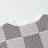 Louis Vuitton Spring/Summer Fashion Jacquard Knitted Short Sleeves