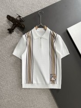 Burberry Spring/Summer New Men's Fashion Collar Knitted Short Sleeve