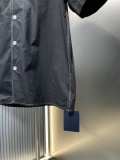 Louis Vuitton New Letter Embroidered Open Collar Single Row Shirt