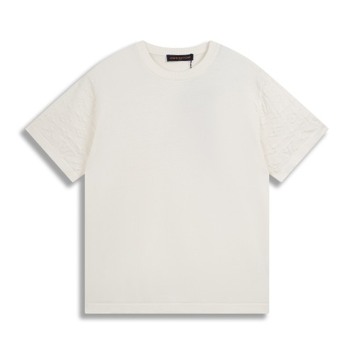 Louis Vuitton New Couple Jacquard Wool Knitted Short Sleeve