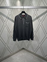 Gucci NewLogo Jacquard Knitted Wool Long Sleeve Polo Shirt