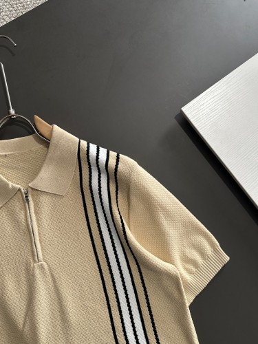 Burberry Spring/Summer New Men's Fashion Collar Knitted Short Sleeve
