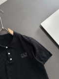 Louis Vuitton Fashion Chessboard Round Neck Knitted Short Sleeve