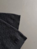 Louis Vuitton Fashion Chessboard Round Neck Knitted Short Sleeve