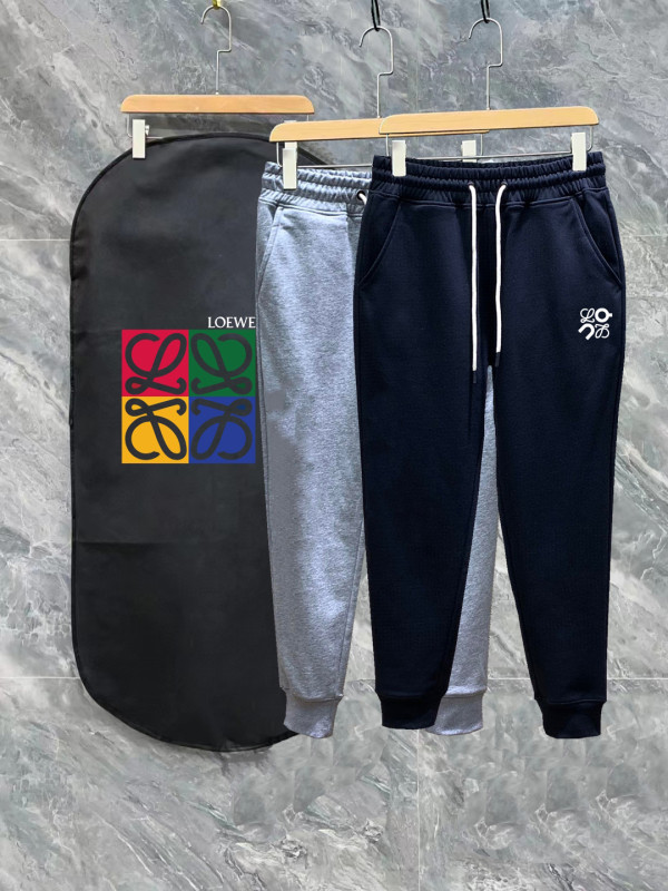 Loewe Classic Logo Printed Drawstring Pants Couple Casual Sports Pants