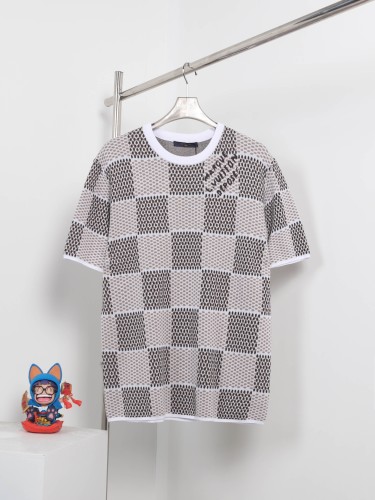 Louis Vuitton Spring/Summer Fashion Jacquard Knitted Short Sleeves