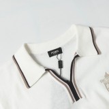 Fendi Spring/Summer Fashion Embroidered Knitted Polo Short Sleeves