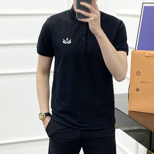 Fendi Classic Business Monster Versatile Casual Polo T-shirt