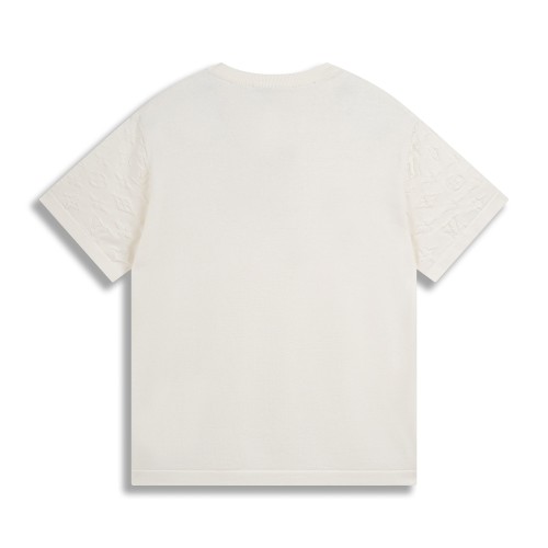 Louis Vuitton New Couple Jacquard Wool Knitted Short Sleeve