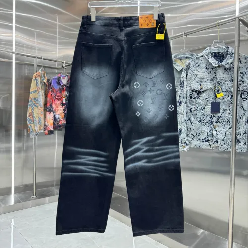 Louis Vuitton Fashion Personalized Graffiti Casual Washed Jeans