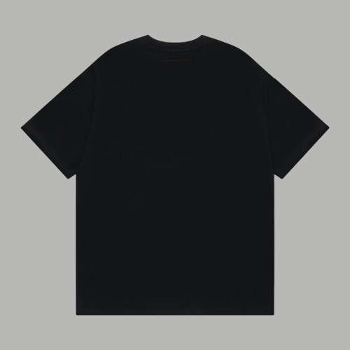 Prada Straw Rope Embroidered Short Sleeve Couple's Casual Versatile T-shirt