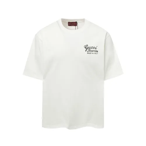 Gucci New Letter Logo Printed T-shirt Unisex Casual Loose Short Sleeve