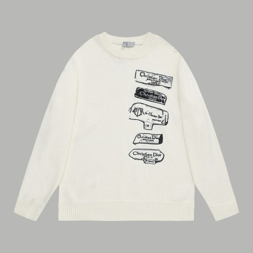 Dior New Fashion Jacquard Round Neck Wool Sweater