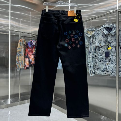 Louis Vuitton New Classic Logo Casual Versatile Jeans