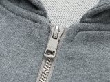 Gucci New Classic Embroidered Logo Hooded Zipper Coat Set
