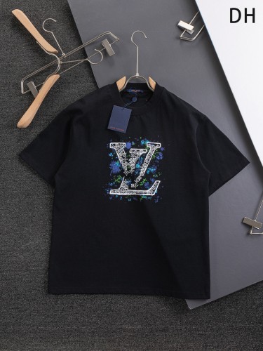Louis Vuitton Classic Clover Logo Printed Short Sleeve Unisex Casual Versatile T-shirt