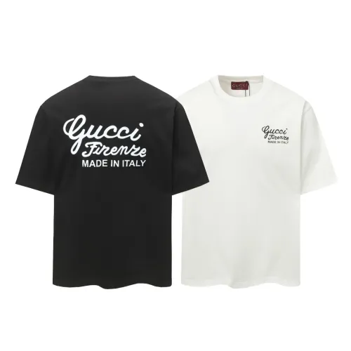 Gucci New Letter Logo Printed T-shirt Unisex Casual Loose Short Sleeve