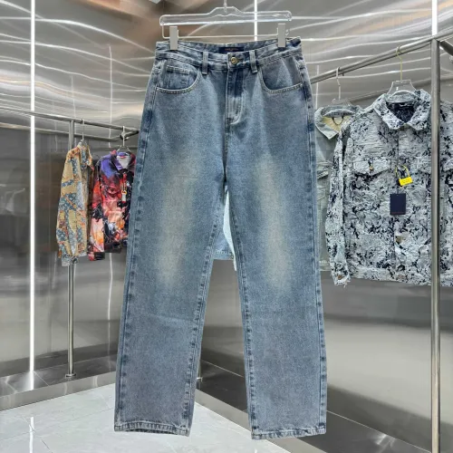 Louis Vuitton New Classic Personalized Printed Casual Versatile Jeans