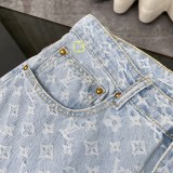 Louis Vuitton New Classic Embroidered Logo Washed Jeans