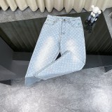 Louis Vuitton New Classic Embroidered Logo Washed Jeans