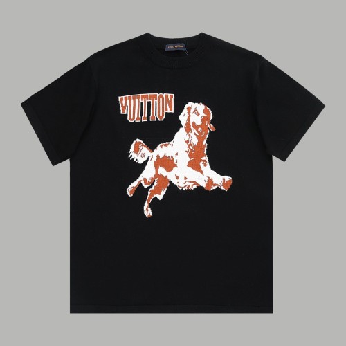 Louis Vuitton New Fashion Dog Knitted Sweater Short Sleeve