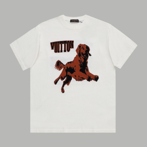 Louis Vuitton New Fashion Dog Knitted Sweater Short Sleeve