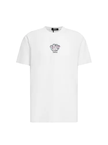Versace New Fashion Embroidered Logo Short Sleeve Unisex Casual Round Neck T-shirt