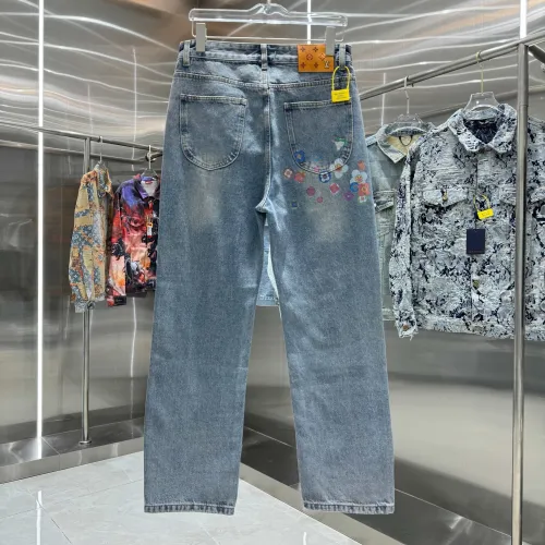 Louis Vuitton New Classic Personalized Printed Casual Versatile Jeans