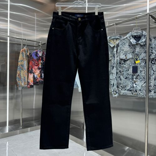 Louis Vuitton New Classic Personalized Printed Casual Versatile Jeans