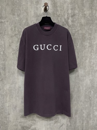 Gucci Classic Logo Round Neck T-shirt Couple Casual Loose Short Sleeve