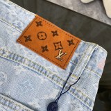 Louis Vuitton New Classic Embroidered Logo Washed Jeans