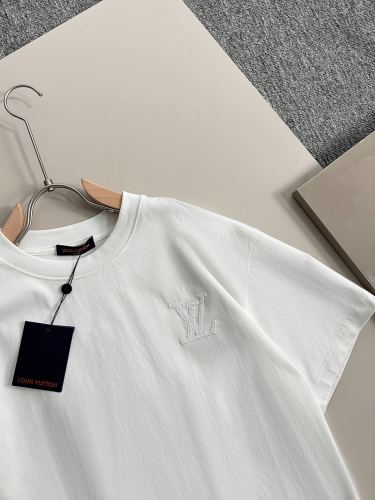 Louis Vuitton New Sanskrit Embroidered Logo Casual Short Sleeve T-shirt