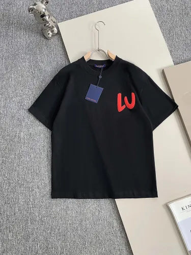 Louis Vuitton New Fashion Foam Logo Printed Short Sleeve Casual Versatile T-shirt