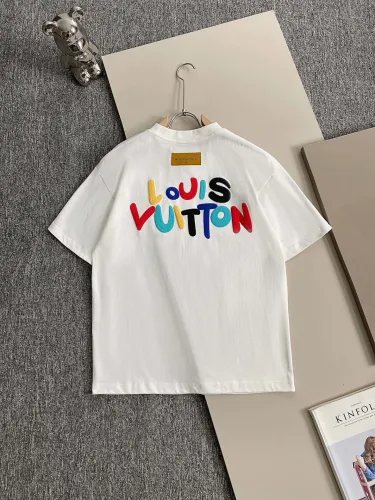 Louis Vuitton New Fashion Foam Logo Printed Short Sleeve Casual Versatile T-shirt