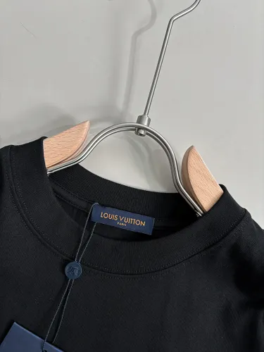 Louis Vuitton New Sanskrit Embroidered Logo Casual Short Sleeve T-shirt