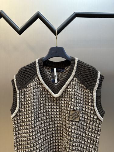 Louis Vuitton New Fashion Embroidered Logo Jacquard Woolen Tank Top